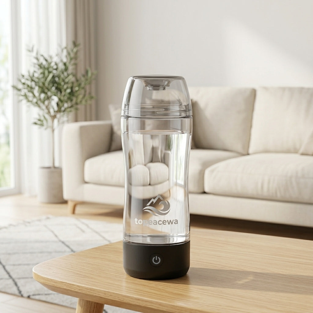 Topeacewa Electric Protein Shaker Cup | USB Rechargeable Vortex Mixer Bottle for Gym & Fitness