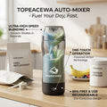 Topeacewa Electric Protein Shaker Cup | USB Rechargeable Vortex Mixer Bottle for Gym & Fitness
